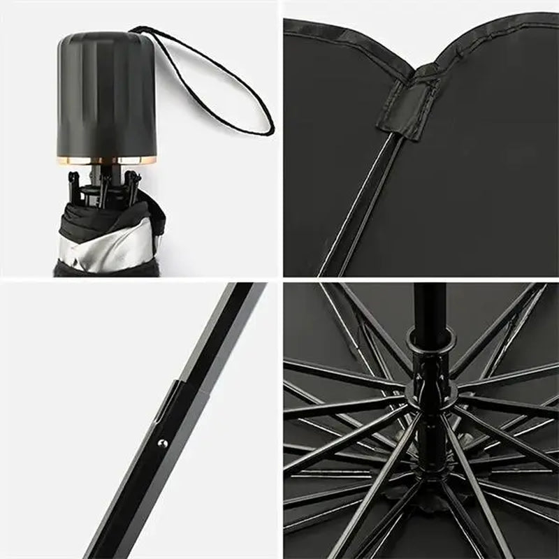 Portable UV Protection Car Parasol (1 Piece), Foldable Car Windshield Sunshade, Car Front Sunshade, Durable Car Windscreen Sun Shade for Car Windshield, Car Accessories