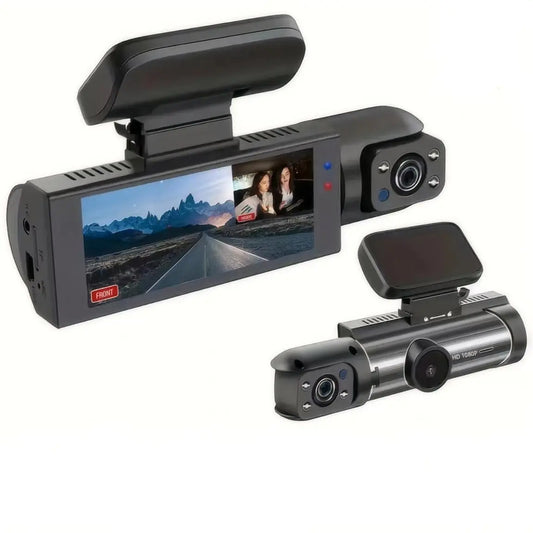 Car Dashcam, Full HD Dash Camera for Car, HD Screen Car Dash Cam, Dash Cam Front and Rear, Dual-Lens Car Dash Cameras, Car Gadgets, Car Dashcam Video Recorder, Car Accessories, Car Electronics
