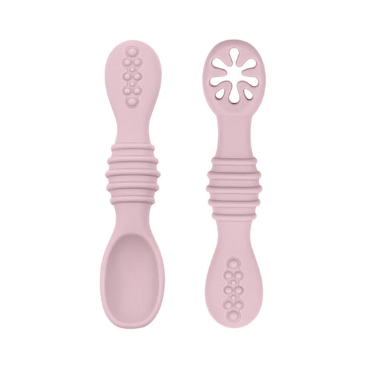 Baby Spoon Fork Set Food Grade Silicone Sticky Spoon Children Cutlery Training Spoon Feeding Tableware Soft Kitchen Accessories