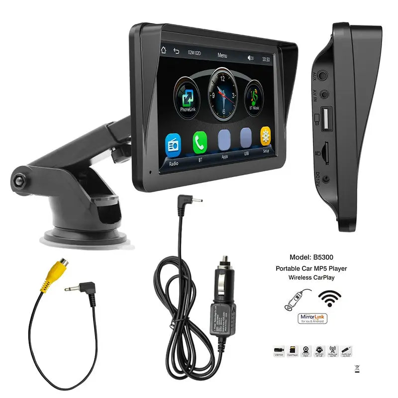 7-Inch Car Video Player for Summer, Car Accessories, Car Essentials, Car Gadgets, Car MP5 Player with Bluetooth-Compatible, Multifunctional Car Electronics for Car