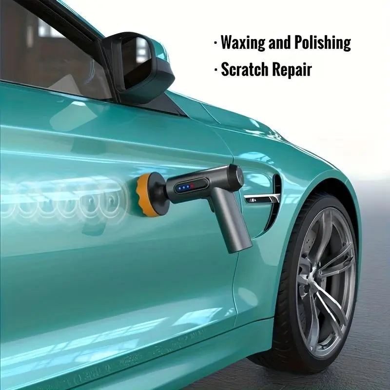 Wireless Car Polisher, Car Detailing Tool, USB Rechargeable Car Polishing Machine, Car Gadgets, Electric Polishing Wax Tool Suitable for Car Detailing