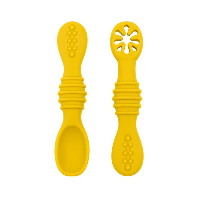 Baby Spoon Fork Set Food Grade Silicone Sticky Spoon Children Cutlery Training Spoon Feeding Tableware Soft Kitchen Accessories