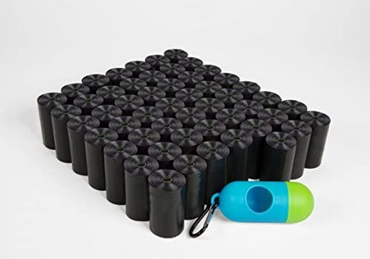 1040 Dog Poop Bags with Dispenser and Leash Clip, Guaranteed Leak-Proof, Extra Thick and Strong Poop Bags for Dogs, Pet Waste Bags Made with EPI Technology