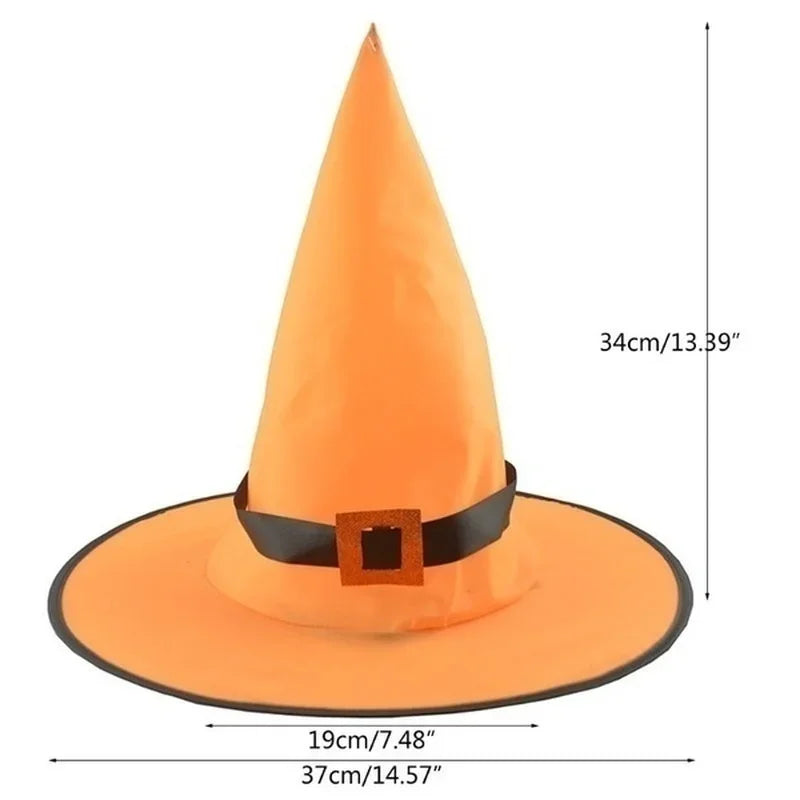Halloween Decoration Outdoor Hanging Lighted Glowing Witch Hat Lights String Battery Outdoor Yard Tree Decorations