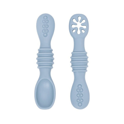 Baby Spoon Fork Set Food Grade Silicone Sticky Spoon Children Cutlery Training Spoon Feeding Tableware Soft Kitchen Accessories