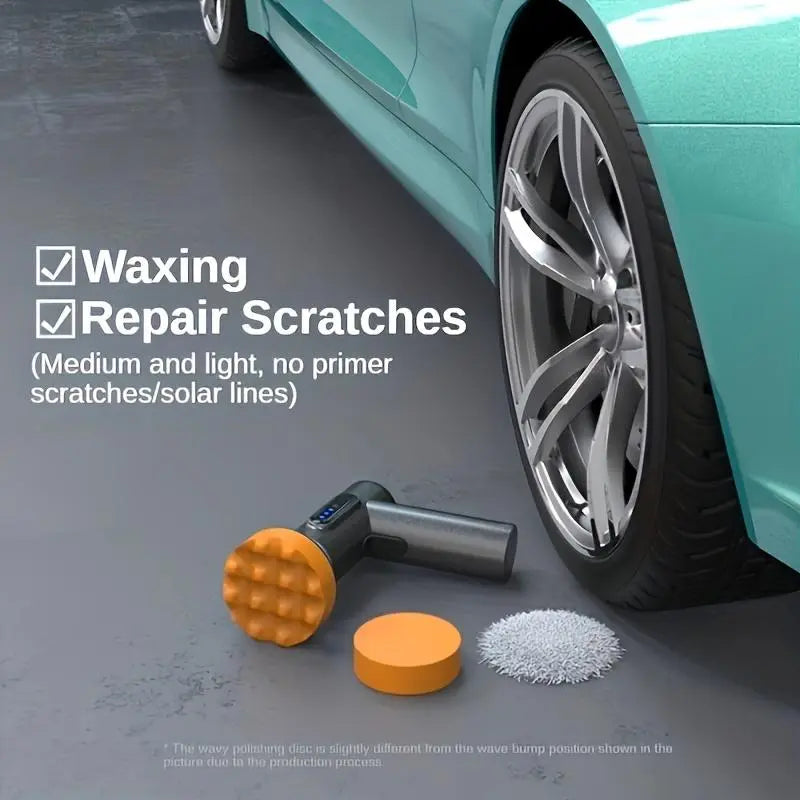 Wireless Car Polisher, Car Detailing Tool, USB Rechargeable Car Polishing Machine, Car Gadgets, Electric Polishing Wax Tool Suitable for Car Detailing