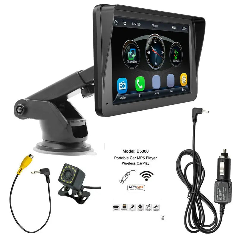 7-Inch Car Video Player for Summer, Car Accessories, Car Essentials, Car Gadgets, Car MP5 Player with Bluetooth-Compatible, Multifunctional Car Electronics for Car