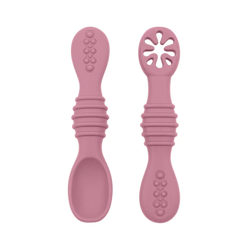 Baby Spoon Fork Set Food Grade Silicone Sticky Spoon Children Cutlery Training Spoon Feeding Tableware Soft Kitchen Accessories